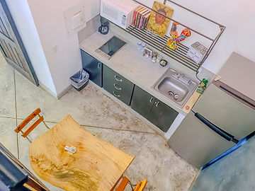 Cubierta de cocina vista desde arriba
